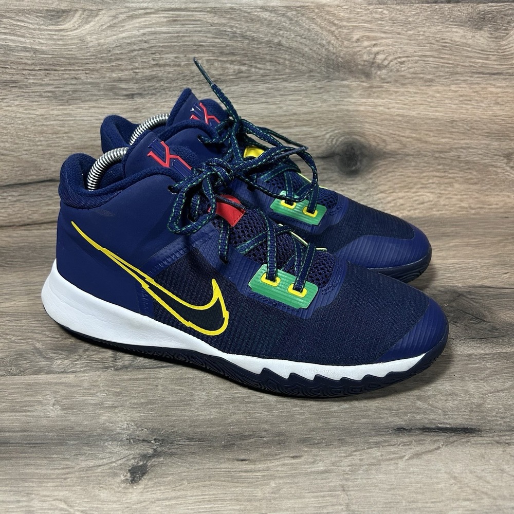 Nike | Kyrie Flytrap 4 Blue Void Yellow Mid Top Basketball Sneaker GS Size 7Y ✨️